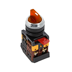 Переключатель ANC-22 3P красный с подсветкой 220В NO+NC EKF psw-ans-3p-r-220