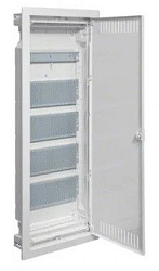 Щит cкрытой установки  Multimedia (881х348х89), IP-30 // Hager - Volta (Белая дверь с перфорацией) VU60NWB