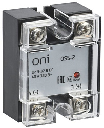 Реле твердотельное OSS-2 25А 380В AC 3-32В DC ONI 