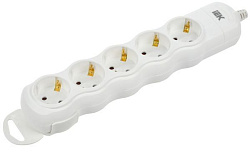 Розетка переносная разборная РПр05 5 мест IEK WYP10-D-KP-16-05-ZS-K01