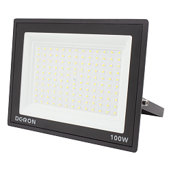 Прожектор светодиодный 100Вт, 8000лм, 6500K, черный, IP65 DEKRON AN1271-0016