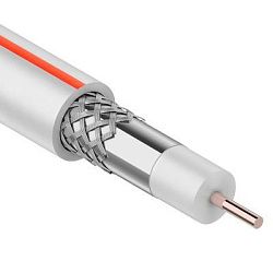 Кабель коаксиальный SAT 50 M, CCS/Al/Al, 75%, 75Ом, 100м, INDOOR, белый PROconnect 01-2401-2