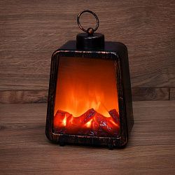 Светодиодный камин Лофт USB с эффектом живого огня 17х10х24.5 см NEON-NIGHT 511-034