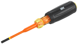 ARMA2L 5 Отвертка диэлектрическая SLIM PZ/SL1х80 Т3 IEK A2L5-SC31-T3-ZS-10-080