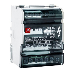 Шина нулевая в корпусе (4х7) EKF 