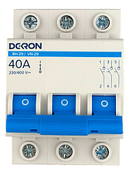 Выключатель нагрузки ВН-29 3P 40А is29-3-40-dek
