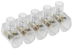 Зажим винтовой концевой изолированный КЗВИ 2,5мм2 (5x1) IEK 