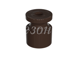 Изолятор пластиковый для наружного монтажа витой электропроводки, D20х24мм, цвет - коричневый, серия GE30025-04
