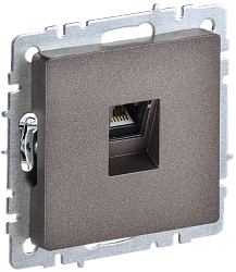 BRITE Розетка компьютерная RJ45 кат.5E РК10-БрТБ темная бронза IEK BR-K10-1-K45