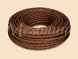 Провод монтажный витой ПВХ 3х1,5мм, цвет - шоколад (бухта 5м), ТМ "МЕЗОНИНЪ" GE70113-17 GE70103-17