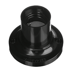 Патрон WOLTA WLH-015 E27 потолочный прямой, карболитовый, черный WLH-015