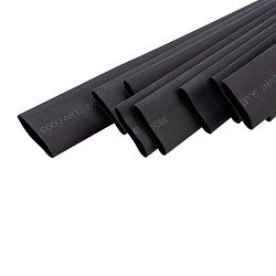 Трубка термоусаживаемая СТТК (2:1) двустенная клеевая 19,1/9,55мм, черная, упаковка 10 шт. по 1м REXANT 26-2107