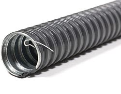 Металлорукав в ПВХ изоляции МРПИ НГ  12  (50 м/уп.) черный с протяжкой ГОФРОМАТИК (ЗЭТАРУС) zeta44401