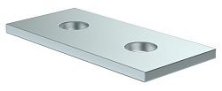 Пластина соединительная с 2 отверстиями для STRUT-профиля EZ IEK CLM50D-PSS-085-40