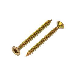 Саморез универсальный KRANZ 3.5х40, желтый цинк, короб (200 шт./уп.) KR-01-3311-006