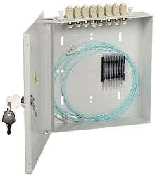 ITK Оптический настенный распределительный кросс укомплектованный: LC (Duplex) 4шт, (OS2) FOBX8-N-4LCUD09