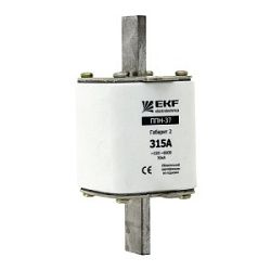 Плавкая вставка ППН-37 400/400А габарит 2 EKF fus-37/400