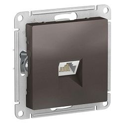 Розетка компьютерная AtlasDesign RJ45 кат.6A механизм мокко SE ATN000686 1324407