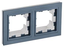 BRITE Рамка 2-местная IP44 РУ-2-БрМ-44 маренго IEK BR-M22-44-K35
