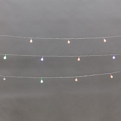 Гирлянда светодиодная Шарики 5м, 20LED, IP20, прозрачный провод, свечение мульти (RG/RB), контроллер 8 режимов, 230В NEON-NIGHT 304-022