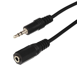 Шнур Стерео 3,5мм гнездо - Стерео 3,5мм штекер, 7м REXANT 17-4007