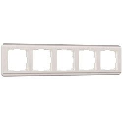 Рамка на 5 постов Stream (перламутровый) Werkel W0052113