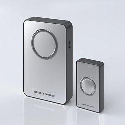 Звонок беспроводной 38M IP20 DBQ27M WL Серебро/Чёрный Elektrostandard a055697