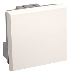 Выключатель проходной (переключатель) одноклавишный ВК4-21-00-П (на 2 модуля) ПРАЙМЕР белый IEK CKK-40D-PO2-K01