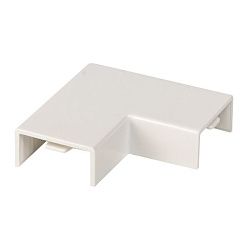 Поворот 90 гр. (20х10) (4 шт) белый EKF-Plast abw-20-10x4