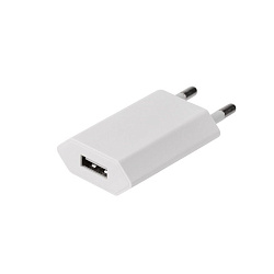 Сетевое зарядное устройство для iPhone/iPad REXANT USB, 5V, 1 A, белое 16-0273