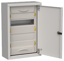 TITAN 5 Корпус металлический ЩРн-24 (1х24) 460х310х140мм IP31 серый (одна дверь) IEK TI5-50-N-024-31-7035