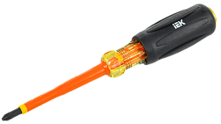 ARMA2L 5 Отвертка диэлектрическая PZ2х100 Т3 IEK A2L5-SC30-T3-PZ-20-100