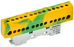 TEKFOR Шина PE "земля" изолированная на универсальном держателе 8х12-14-ЖЗ IEK TF-NN20-14-KL-K52