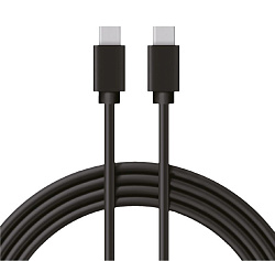 Кабель Type-C - Type-C, 3A, 1м, ПВХ, черный REXANT 18-1829