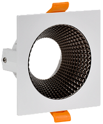 LIGHTING Светильник 4110 встраиваемый поворотный под лампу GU10 белый/шоколад пластик IEK LT-UVB0-4110-GU10-1-K30