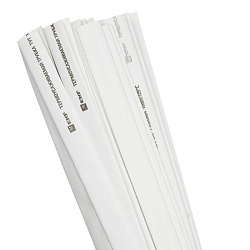 ТУТ нг 10/5 белая в отрезках по 1м EKF tut-10-w-1m