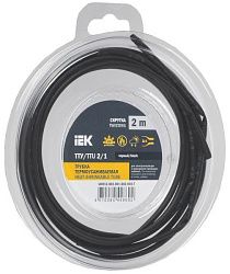 Трубка термоусадочная ТТУ нг-LS 2/1 черная (2м/упак) IEK UDR12-002-001-002-K02-T