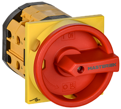 Переключатель кулачковый закрытая рукоятка аварийная 16А схема 91 IEK MI-CS12-016-091