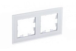 Рамка 2-м AtlasDesign Nature матов. стекло бел. SE ATN330102 1307994