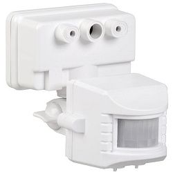 Датчик движения ДД-019 1100Вт 120град 12м IP44 белый IEK LDD13-019-1100-001