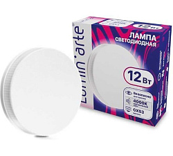 Светодиодная лампа Luminarte LSTD-GX-12W4KGX53 12Вт 4000K GX53 LSTD-GX-12W4KGX53