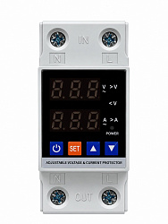 Однофазное реле напряжения и тока с дисплеем 63A DEKRON DEKVPD1-63F