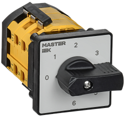 Переключатель кулачковый стандартная рукоятка 10А схема 111 IEK MI-CS10-010-111