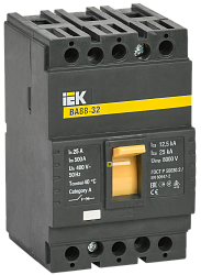 Выключатель автоматический ВА88-32 3Р 25А 25кА IEK SVA10-3-0025