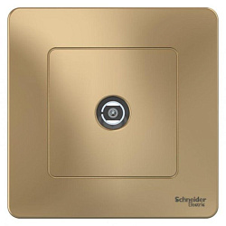 Розетка телевизионная TV 1-м СП Blanca коннектор титан SE BLNTS000014 1210365