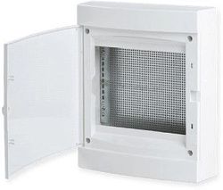Щит слаботочный навесной "Unix" прозрачная дверь 2 габарит 361x287x112 IP40 ux-2m-n