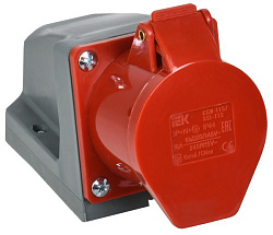 Розетка стационарная CCИ-115 3Р+РЕ+N 16А 380-415В IP44 IEK 
