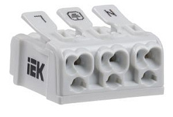 Клемма пружинная соединительная КСП3-L+N+PE IEK 