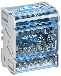 TEKFOR Шины на DIN-рейку (кросс-модуль) ШНК 4х7 3L+PEN IEK 