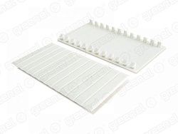 Заглушка для щитов под автоматы.  6-ти местная. цвет-БЕЛЫЙ (10/480шт) GE60001-01